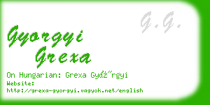 gyorgyi grexa business card